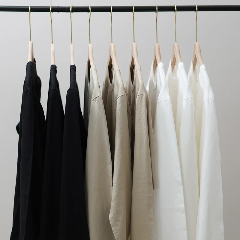 【拍一发二】100%新疆长绒棉平口长袖T恤宽松圆领透气百搭打底衫