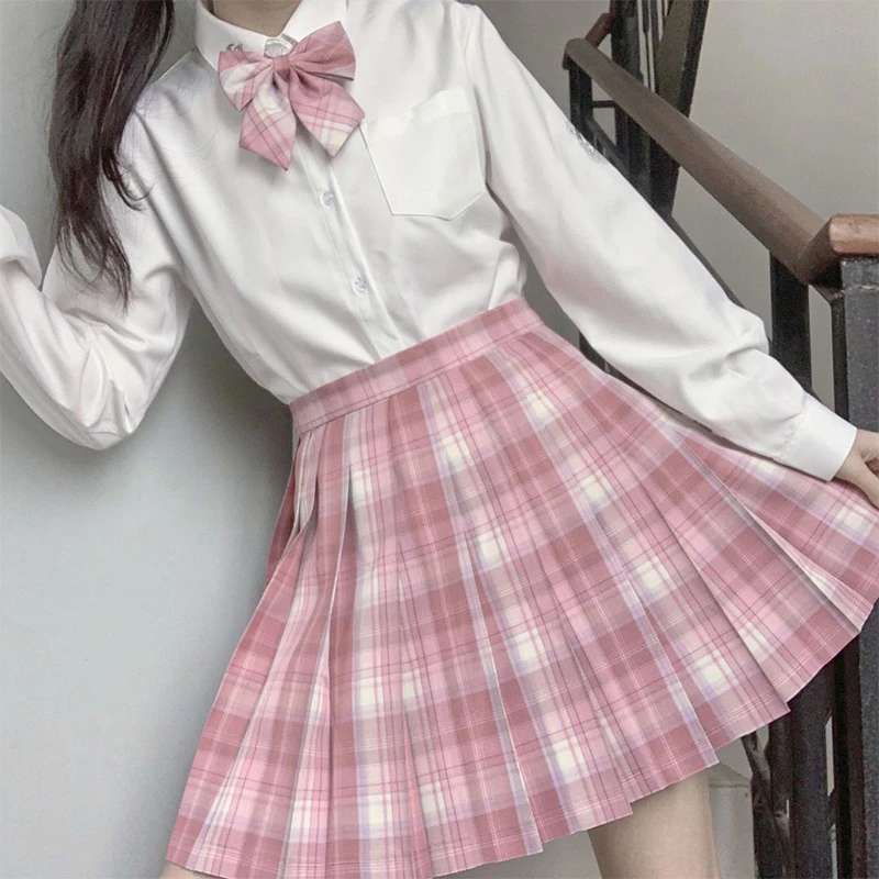 东京岁时记jk春装原创白色夏季衬衫显瘦制服JK宽松套装甜味软糖