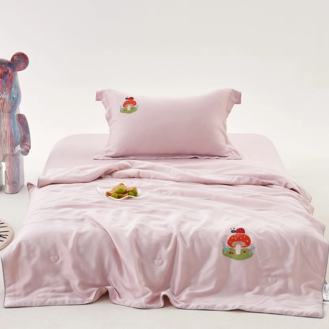 【林小花】儿童夏凉被-轻奢天丝儿童夏凉被桑蚕丝大豆纤维空调被