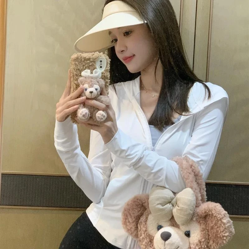 日本修身防晒衣女款外套防紫外线夏季冰丝透气瑜伽防晒服2024新款