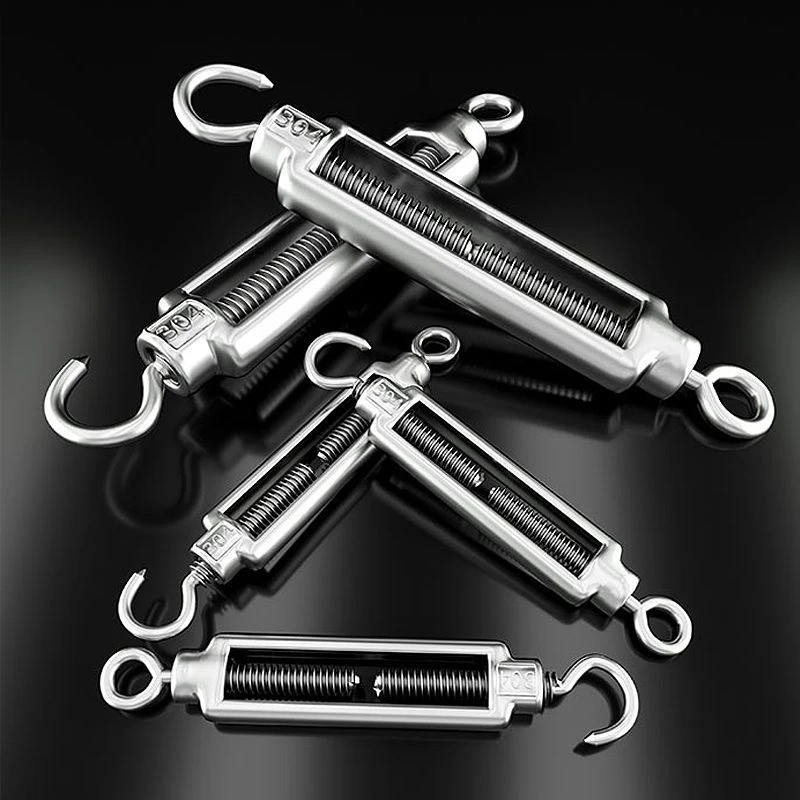 304不锈钢花篮螺丝线拉线拉紧器紧绳器螺栓正反丝螺杆收紧器钢丝