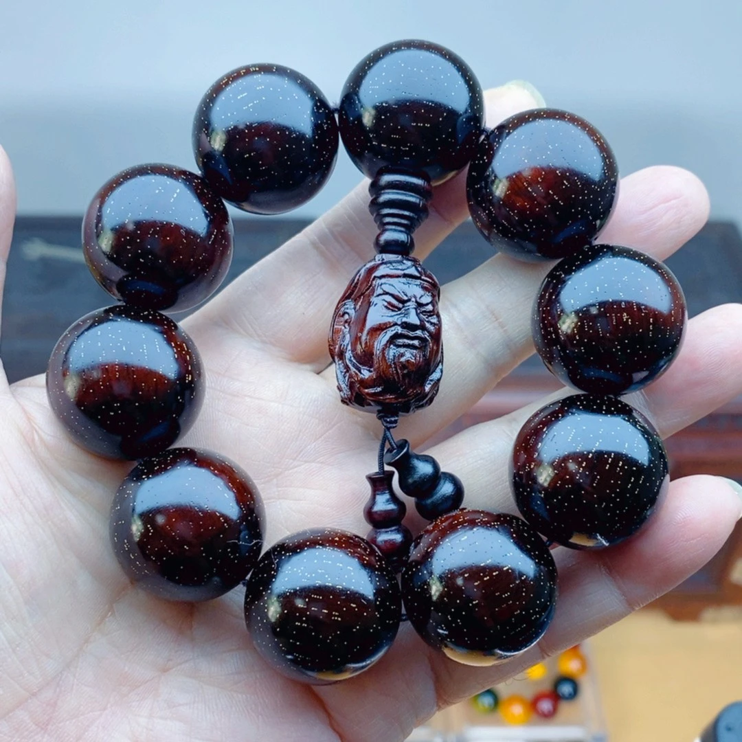 爆星2.5规格沉水高油高密文玩手串文玩檀木手串