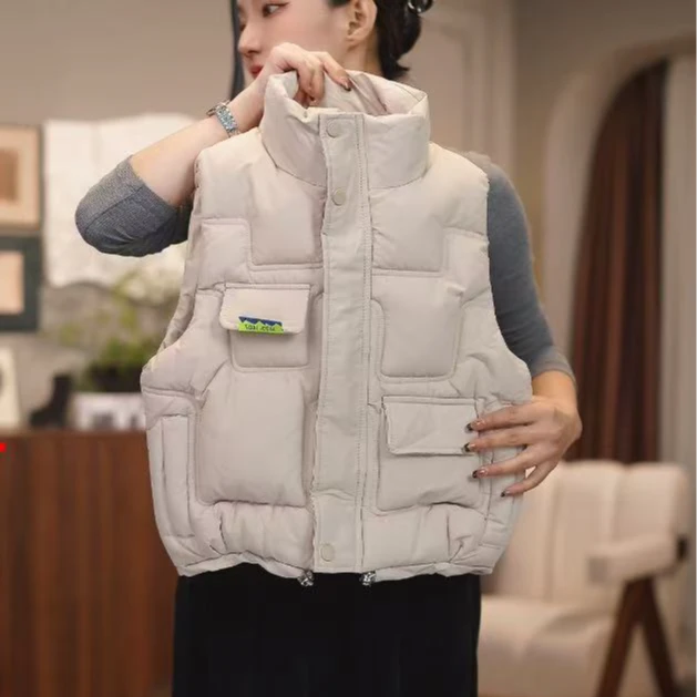 【护身甲】2024新款冬季男童中小童半高领腔调棉服马甲潮帅