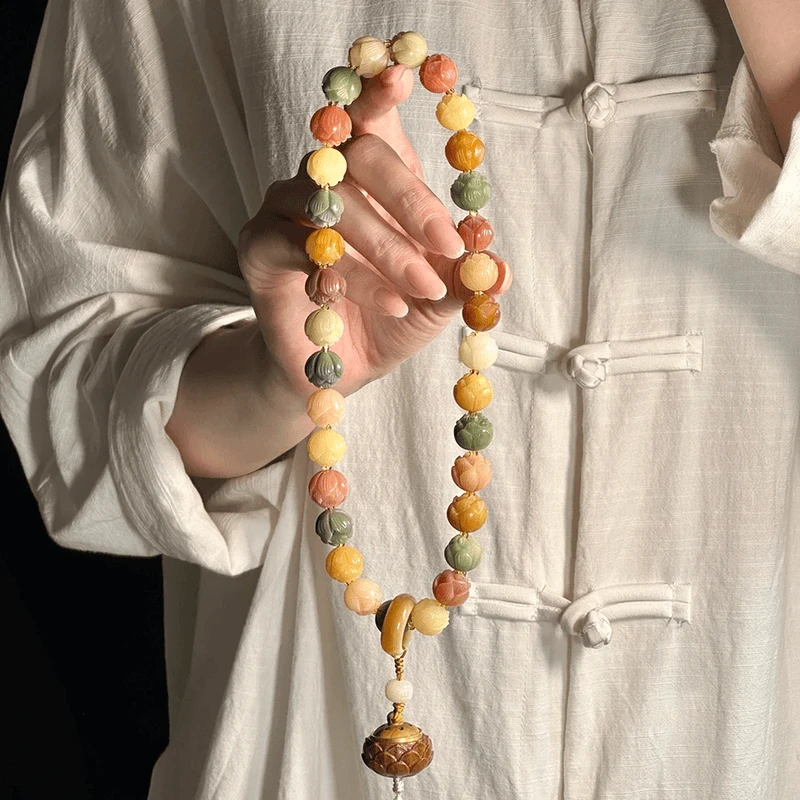 【步步生莲】手持双圈莲花菩提根