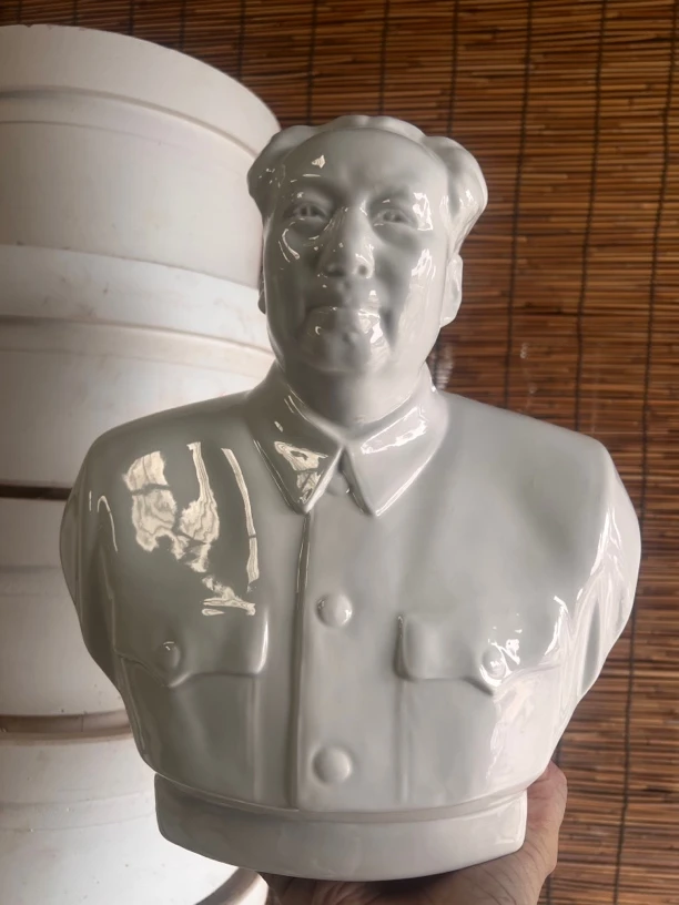 摆件唐山三号毛主席瓷像30公分