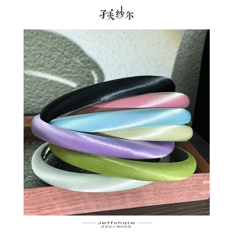 法式气质高级感缎面细发箍