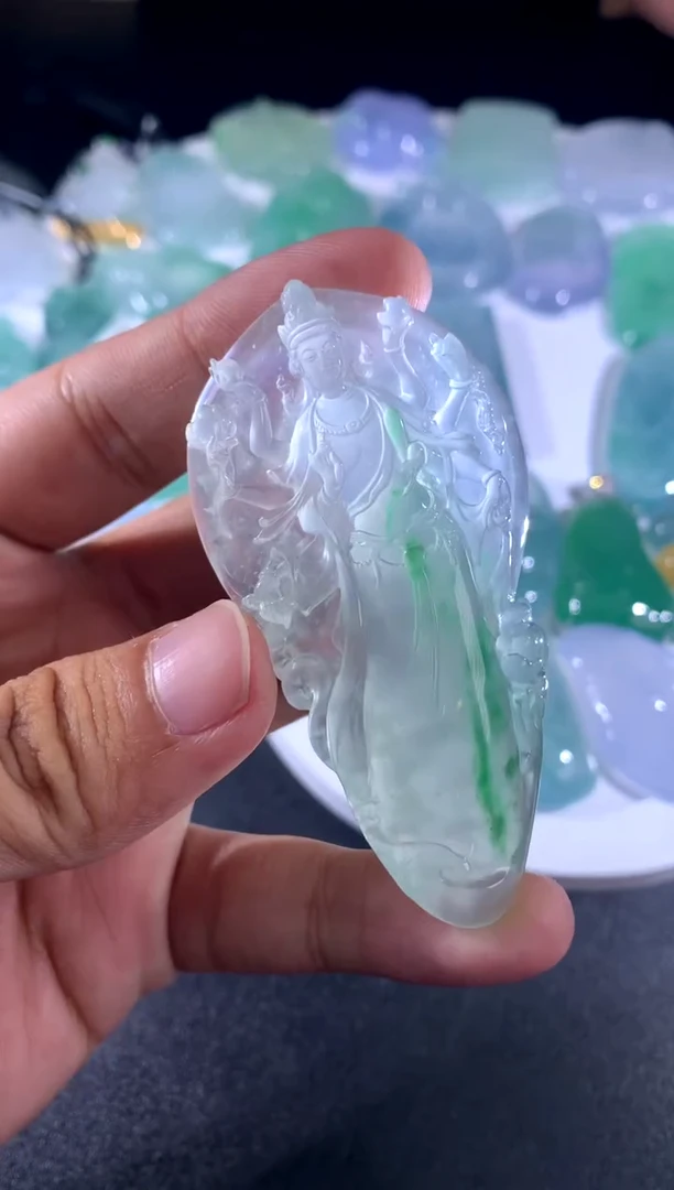 【闪购商品】翡翠颈饰未镶嵌天然A货翡翠 定制翡翠