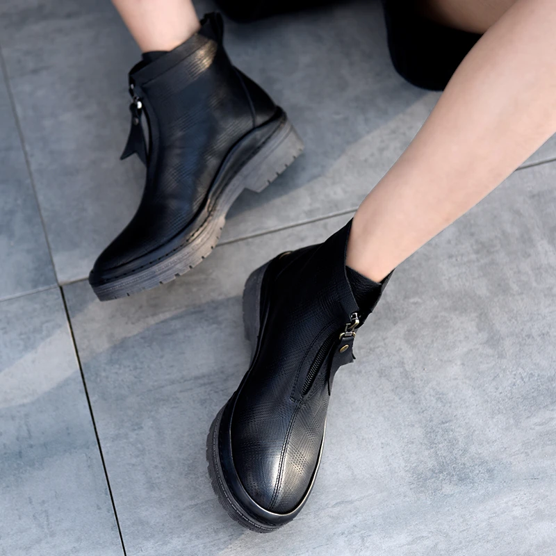 【孤品捡漏】Artmu阿木原创手工女鞋真皮女鞋断码清仓舒适百搭短靴