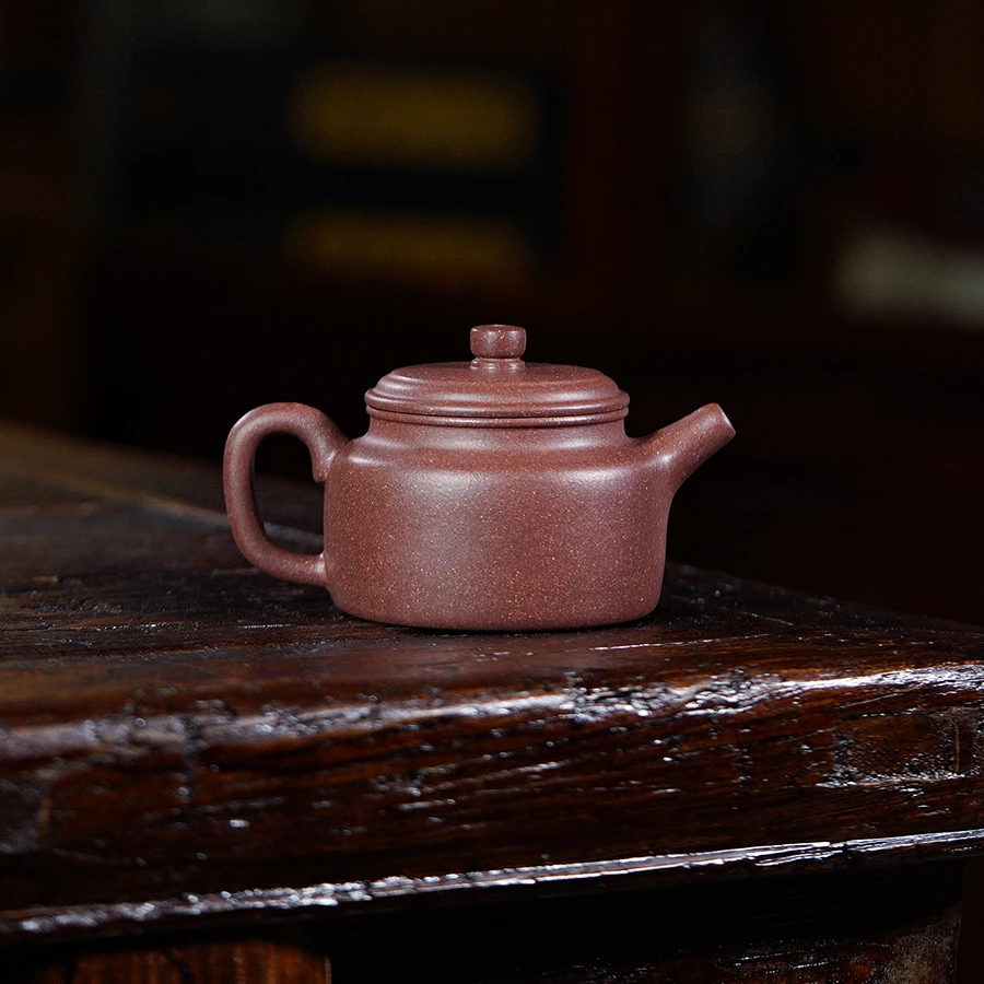 遇壶堂德钟（大）180cc紫玉金砂正宗宜兴纯手工原矿紫砂壶0677