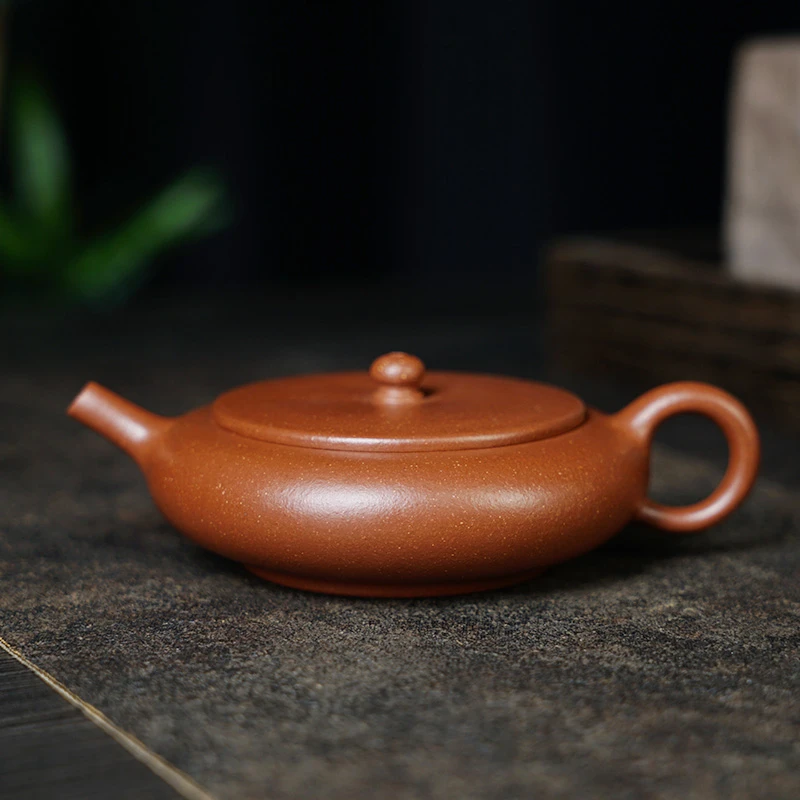 遇壶堂虚元130cc/红降坡正宗宜兴纯手工原矿紫砂壶0450泡茶壶茶具