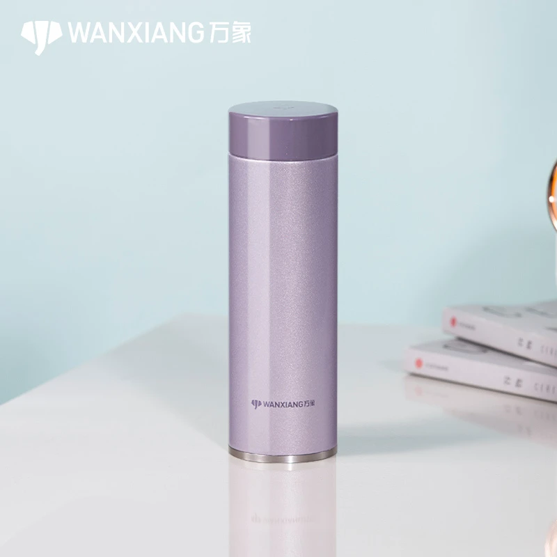 万象真空保温杯女士珠光简约可爱泡茶家用办公水杯小巧保温杯车载