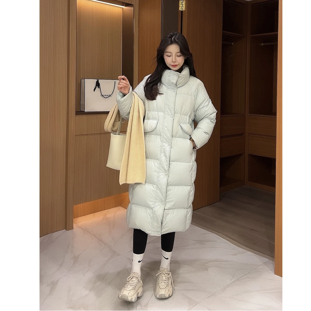 【VINI】冬季新款90白鸭绒中长款简约风羽绒服