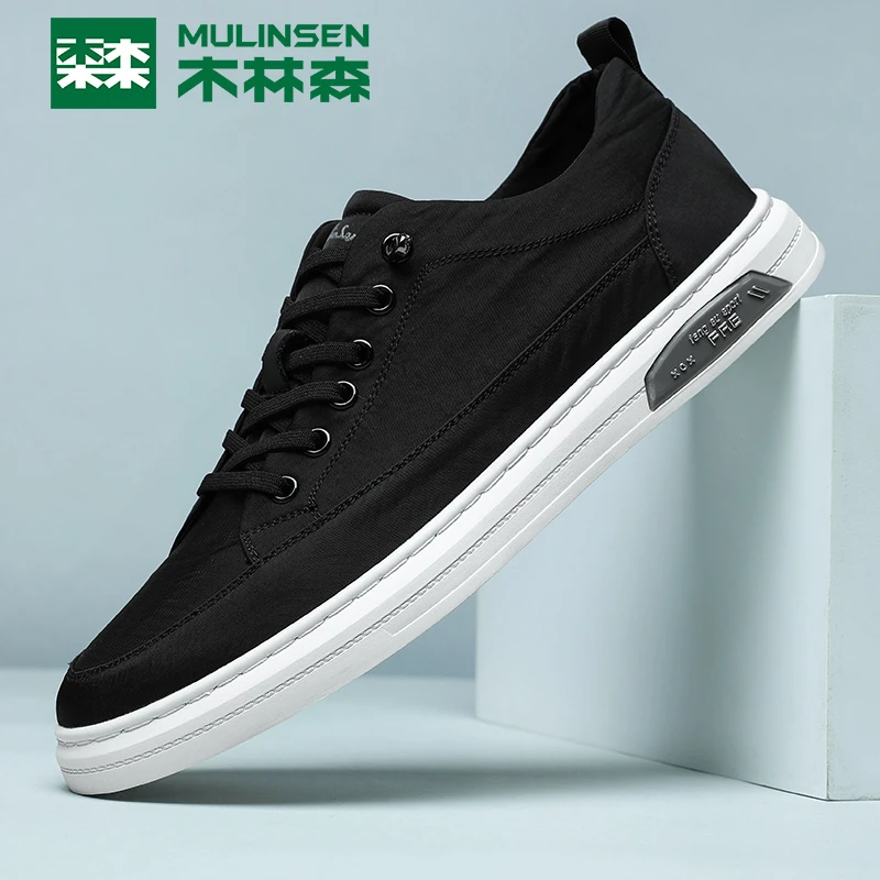 木林森木林森夏季男士冰丝布面休闲薄款透气软底百搭防臭男鞋7930