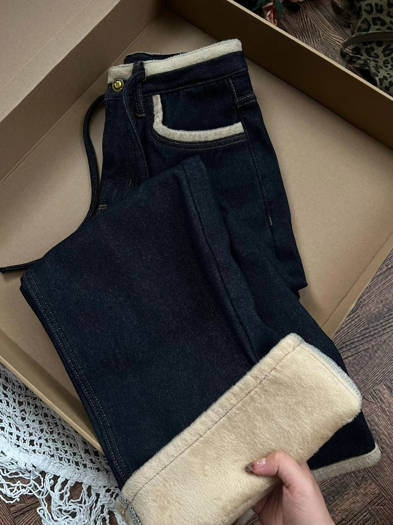 美式高街黑色阔腿牛仔裤女2025冬季新款高腰显瘦垂感直筒拖地裤子