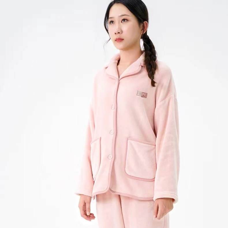 女套装居家睡衣家居服加厚保暖秋冬女士加绒秋冬季大码