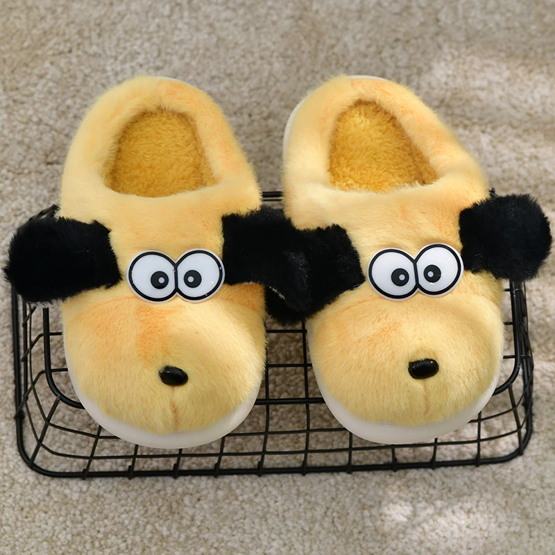 儿童棉拖鞋男童秋冬季室内防滑居家保暖亲子鞋可爱毛毛绒棉拖鞋冬