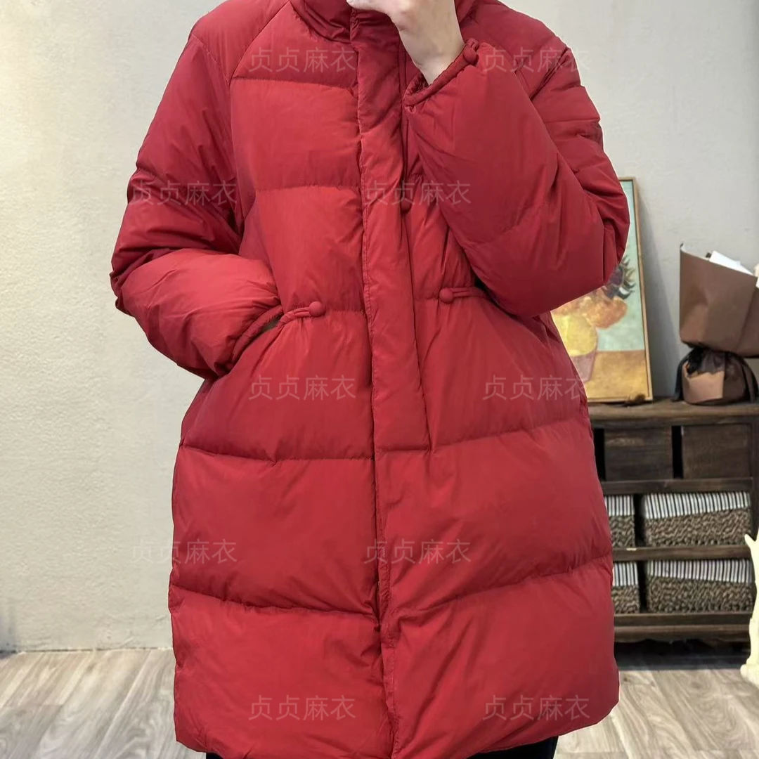 DengZhenZhen/邓贞贞3097-气质休闲保暖长款羽绒服