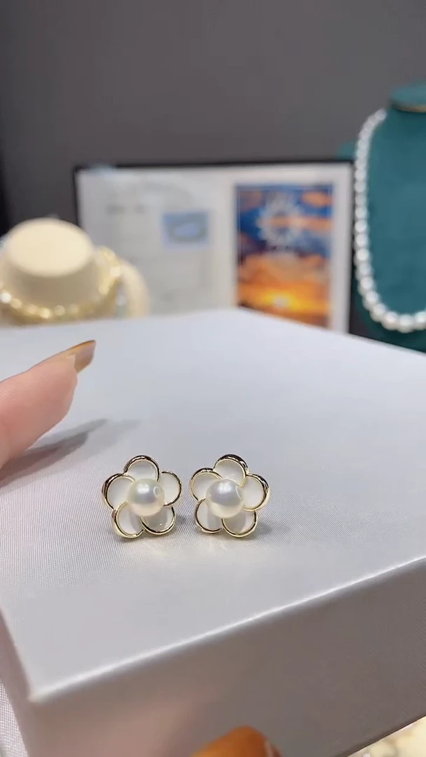 【闪购商品】淡水珍珠耳饰未镶嵌耳钉