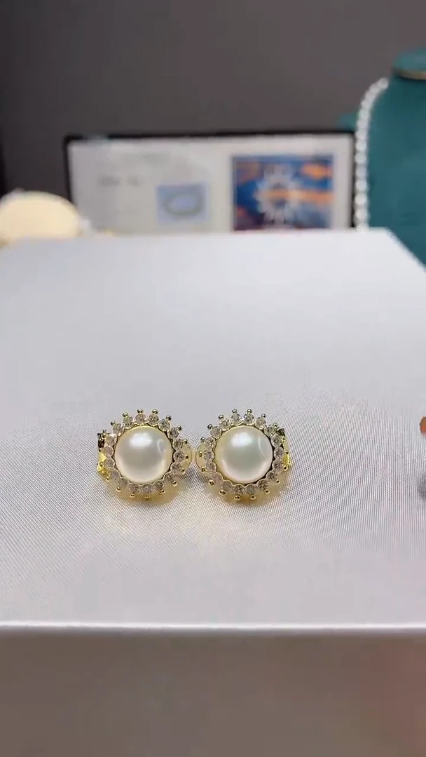 【闪购商品】淡水珍珠耳饰未镶嵌轻奢小耳钉