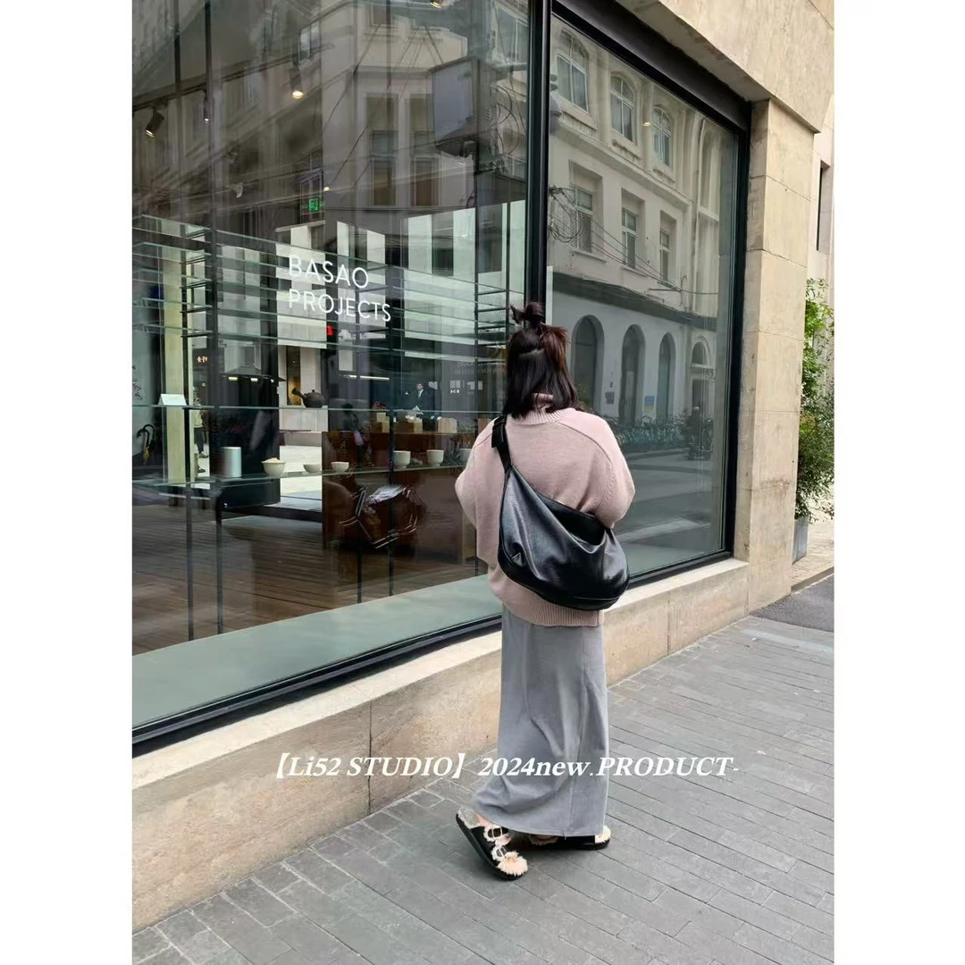 曦曦子清仓【薄绒半裙】2024ss.直筒半身裙/长款休闲百搭#q4010