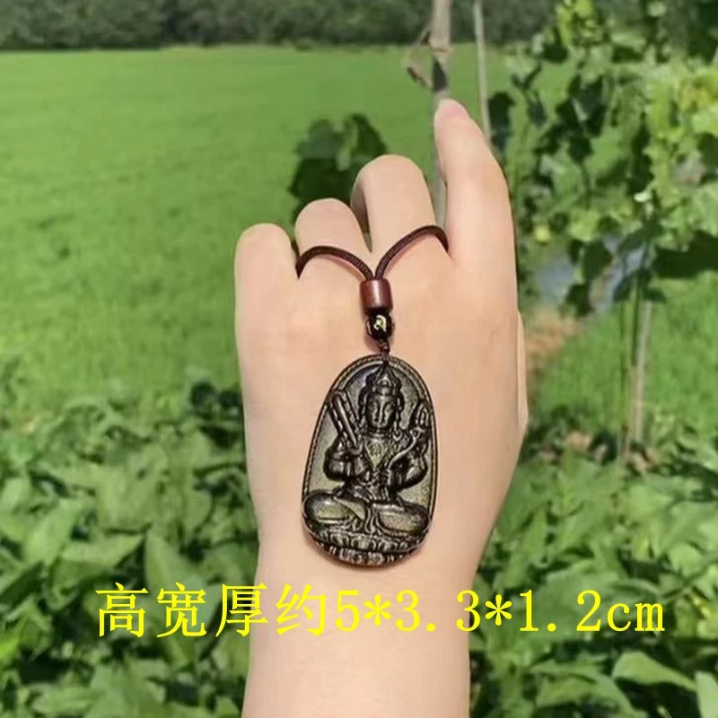 天然金曜石八大守护本命佛吊坠基地发货一物一证书顺丰包邮时尚