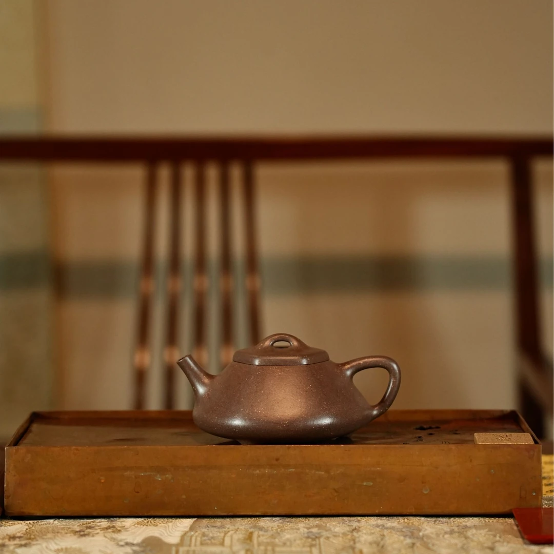 应乐 六方石瓢  高端茶器 手工茶壶