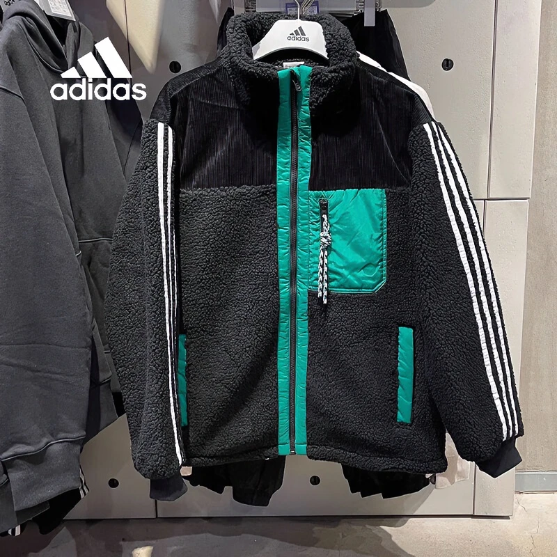Adidas阿迪达斯棉服外套男装秋冬季运动服秋季保暖舒适休闲夹克