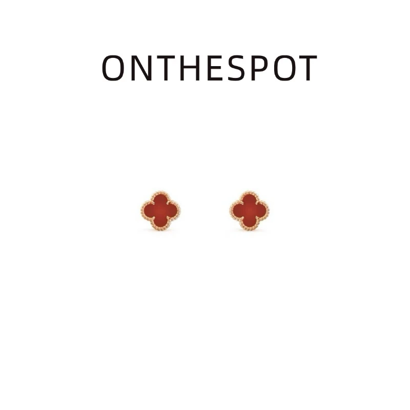 铜合金耳饰 四叶草小号幸运耳钉9mm