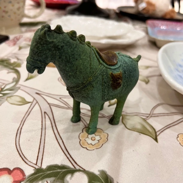 赤橙冰蓝｜青铜马到成功摆件复古创意纯手工动物