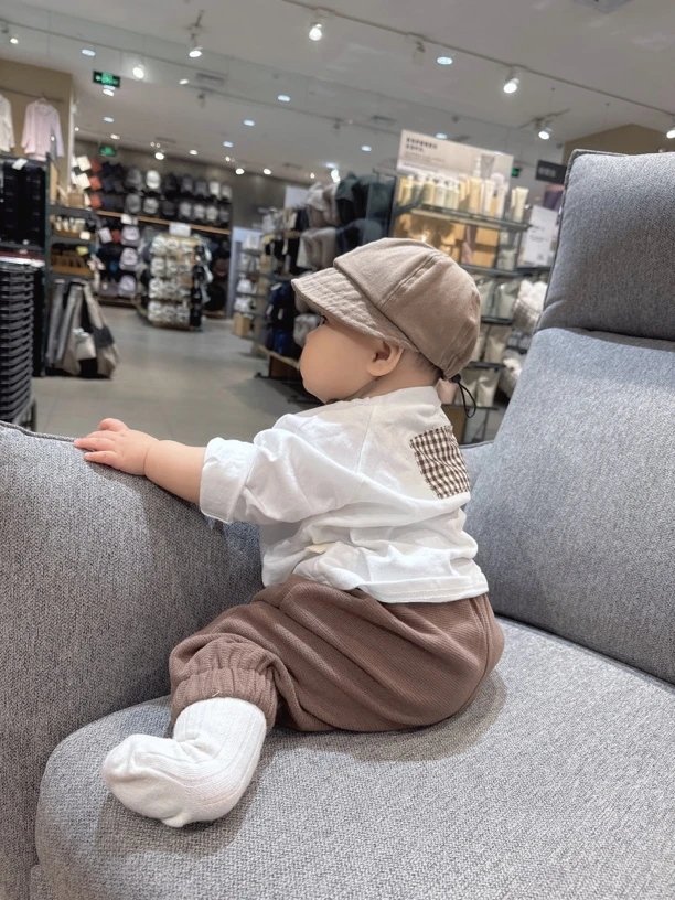 春秋宝宝体恤衫韩版童装婴儿后背贴布长袖纯棉T恤衫秋装男童上衣