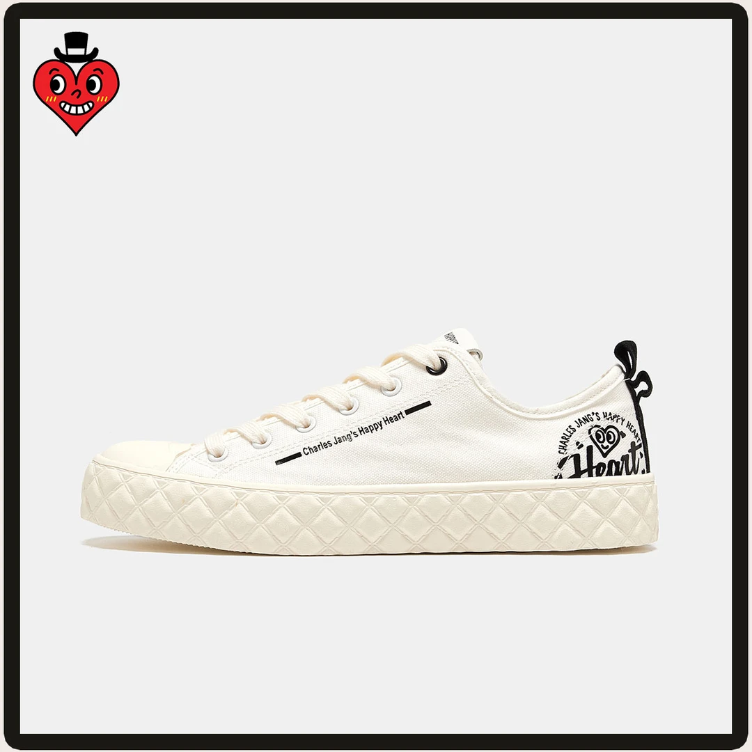 查尔斯桃心-情侣帆布鞋时尚休闲男女鞋夏季低帮