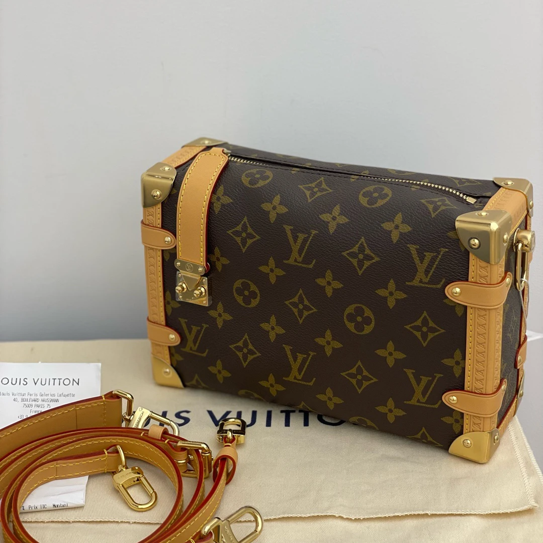 全新未使用 LouisVuitton/路易威登 side trunk软盒子配件尘袋 票