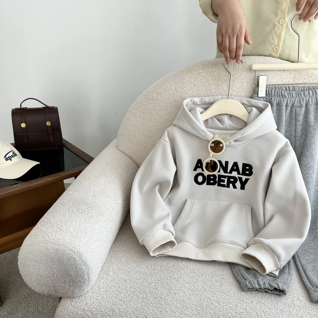 小菲特2292冬季女宝衣服女童加绒上衣儿童卫衣BXYD36112