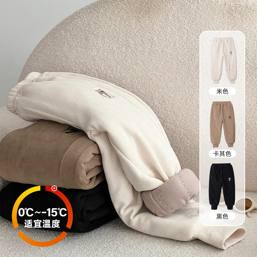 小菲特冬季女童装6-12岁中大童卫裤儿童女宝加厚运动裤QDKD36460