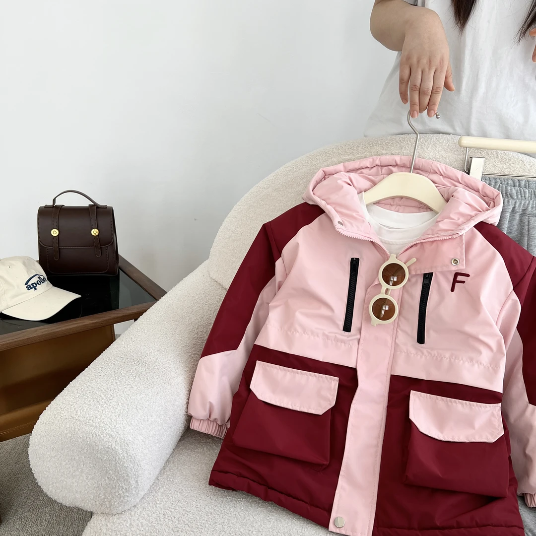 小菲特冬季新款女童装韩版百搭加厚上衣中大童儿童外套JMYD35754