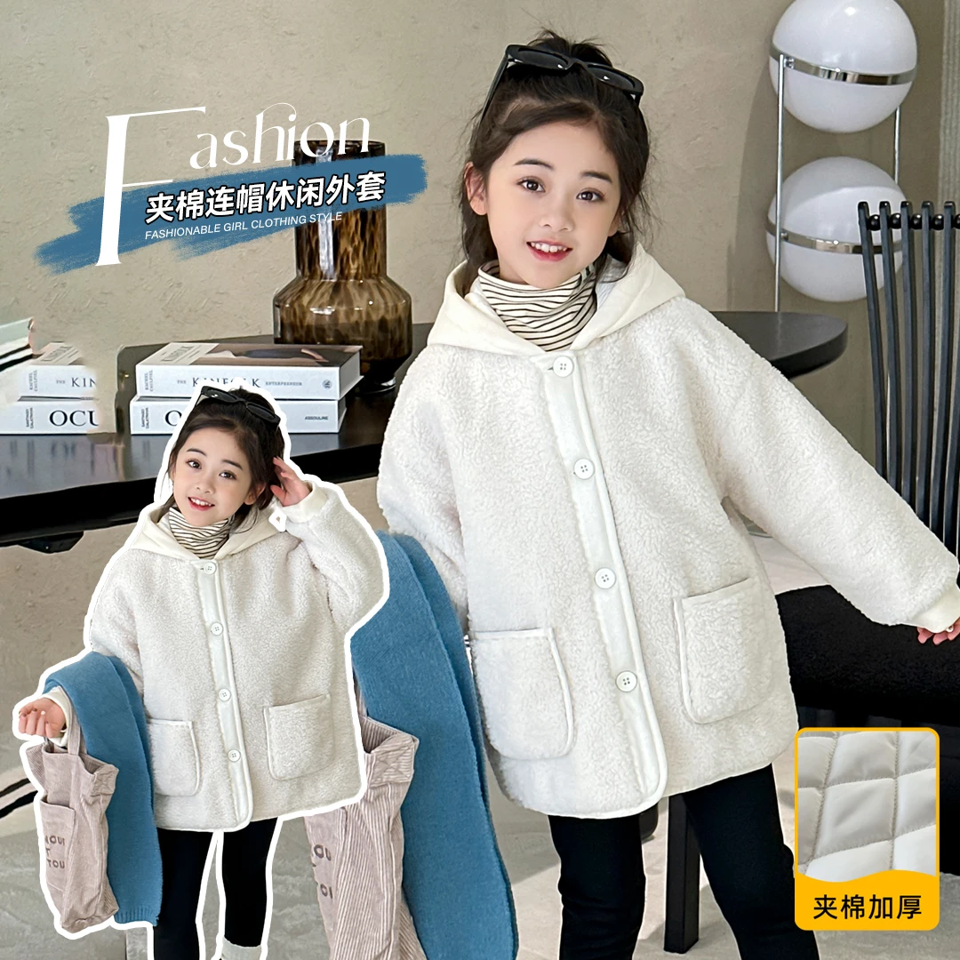 小菲特冬季新款女童女宝衣服6-12岁中大童外套女童上衣YNYD36069
