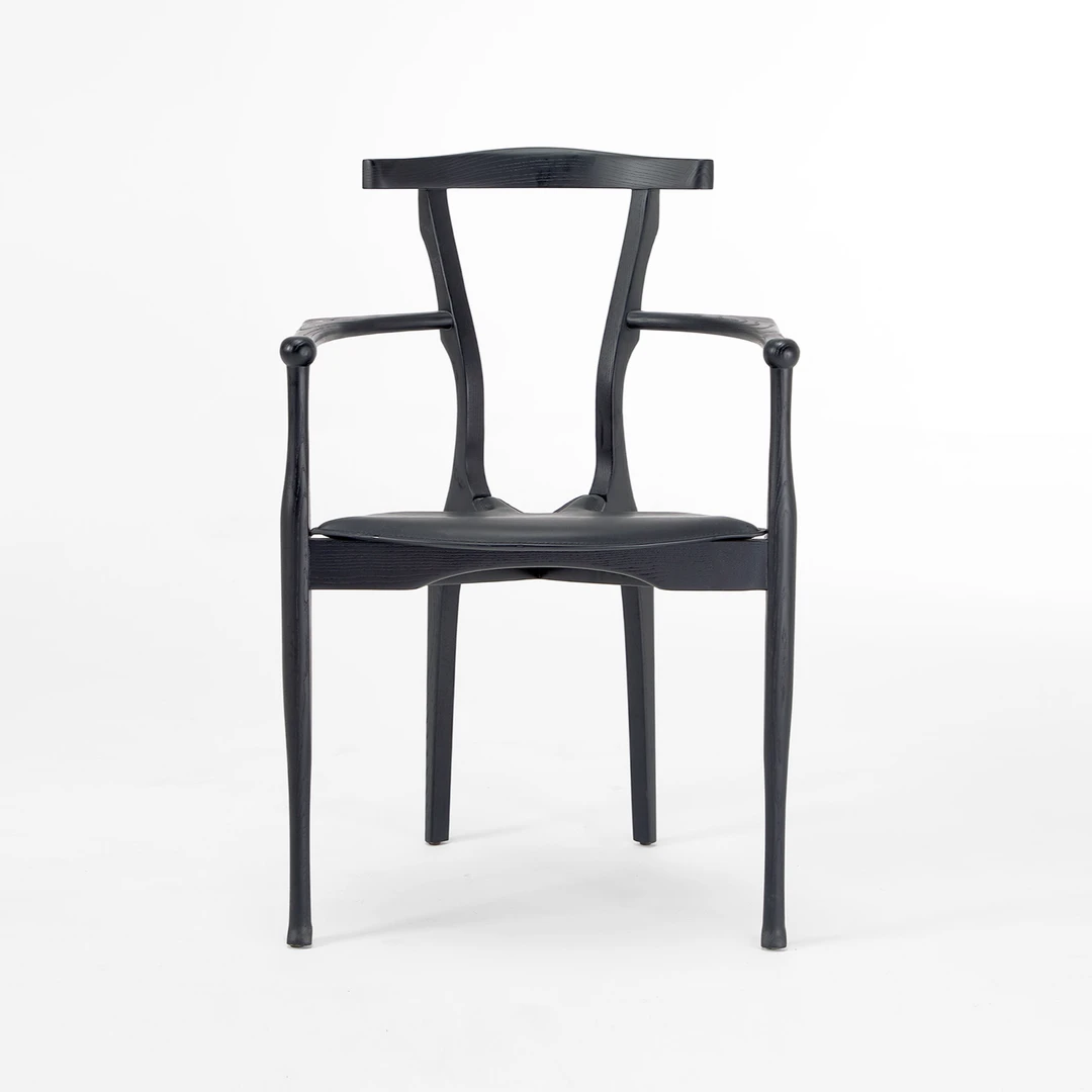 斗牛椅轻奢复古家用简约桌椅单人北欧餐厅办公极简书房意式