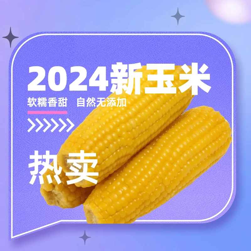 【2025新玉米】东北粘糯黄玉米十根粘糯香甜240g起铝箔轻食自律美食