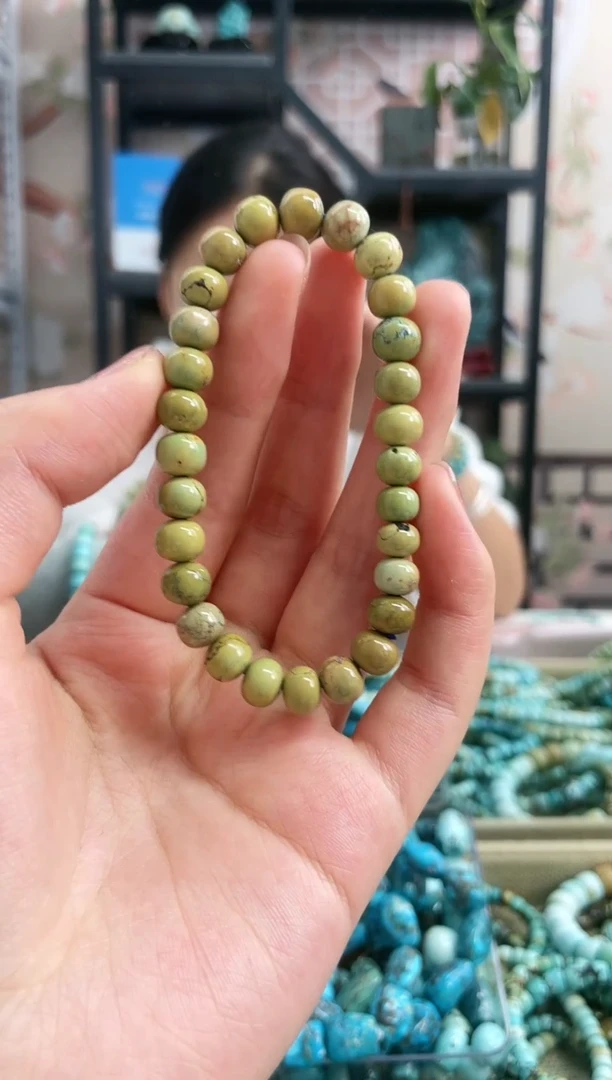 【闪购商品】绿松石珠宝奇石未镶嵌7mm+