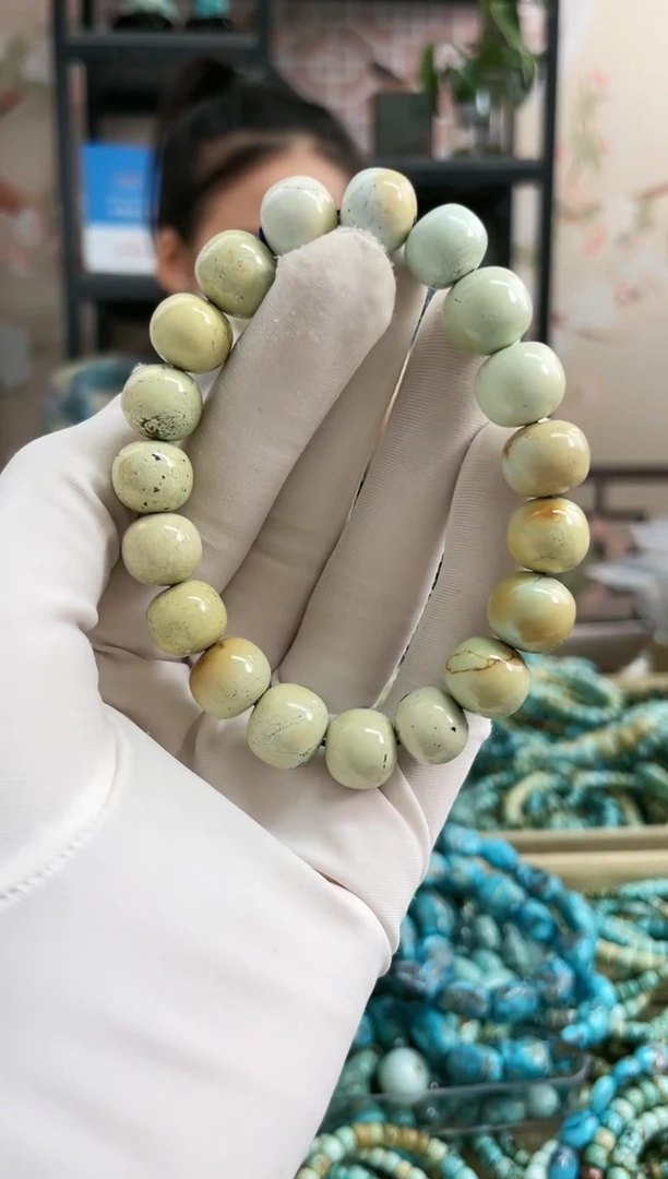 【闪购商品】绿松石珠宝奇石未镶嵌10mm+