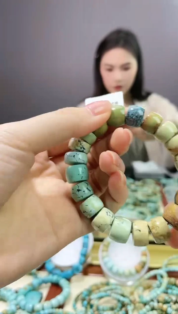 【闪购商品】绿松石珠宝奇石未镶嵌13+mm