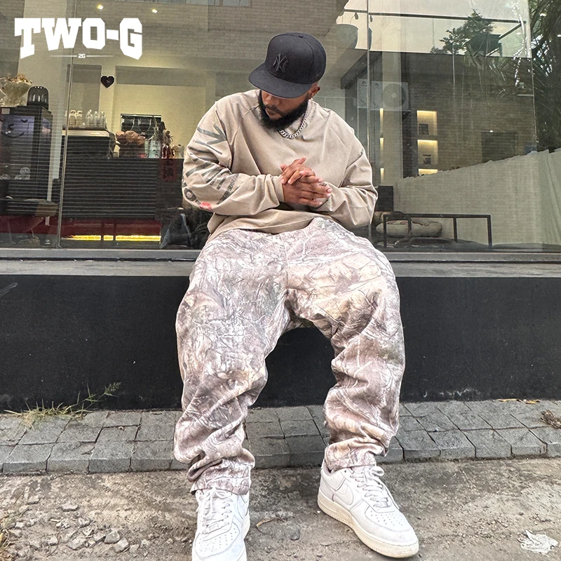 2G原创开发设计/舒适百搭裤子男款士穿到400斤美式街头潮流休闲裤