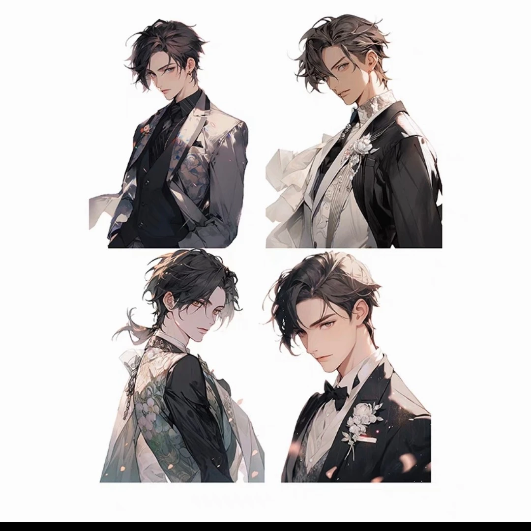 自制A4人物系列手帐胶带 详情页有编号全图