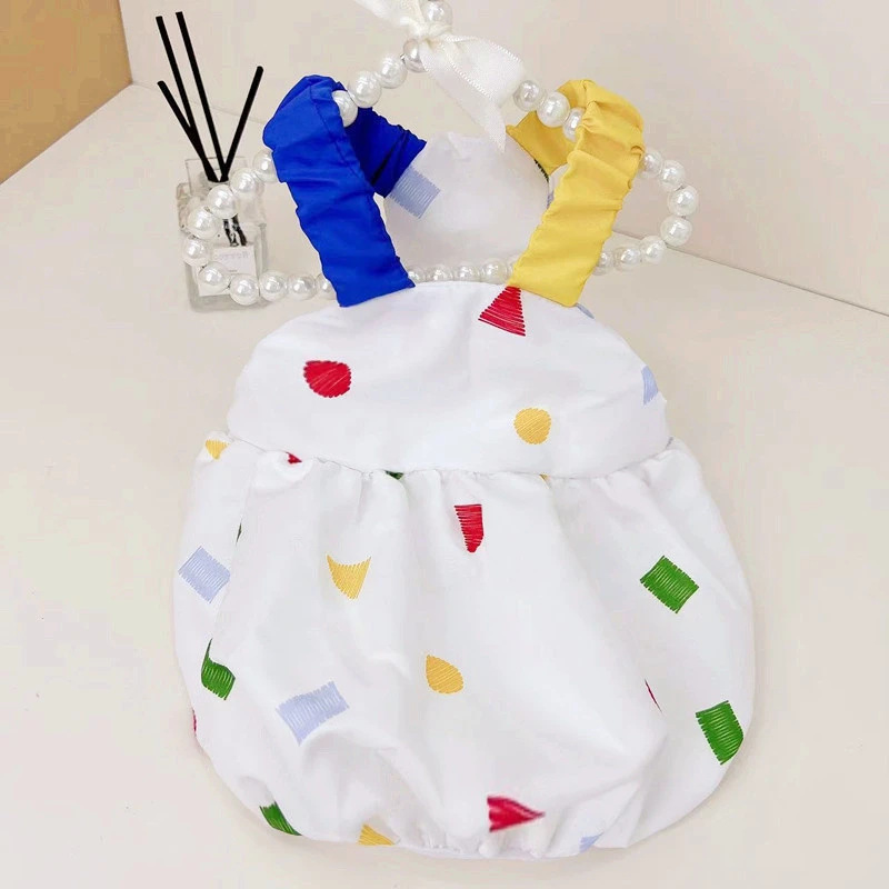 狗狗裙子蜡笔几何彩色南瓜裙春夏猫咪狗狗衣服宠物猫猫狗狗中小型