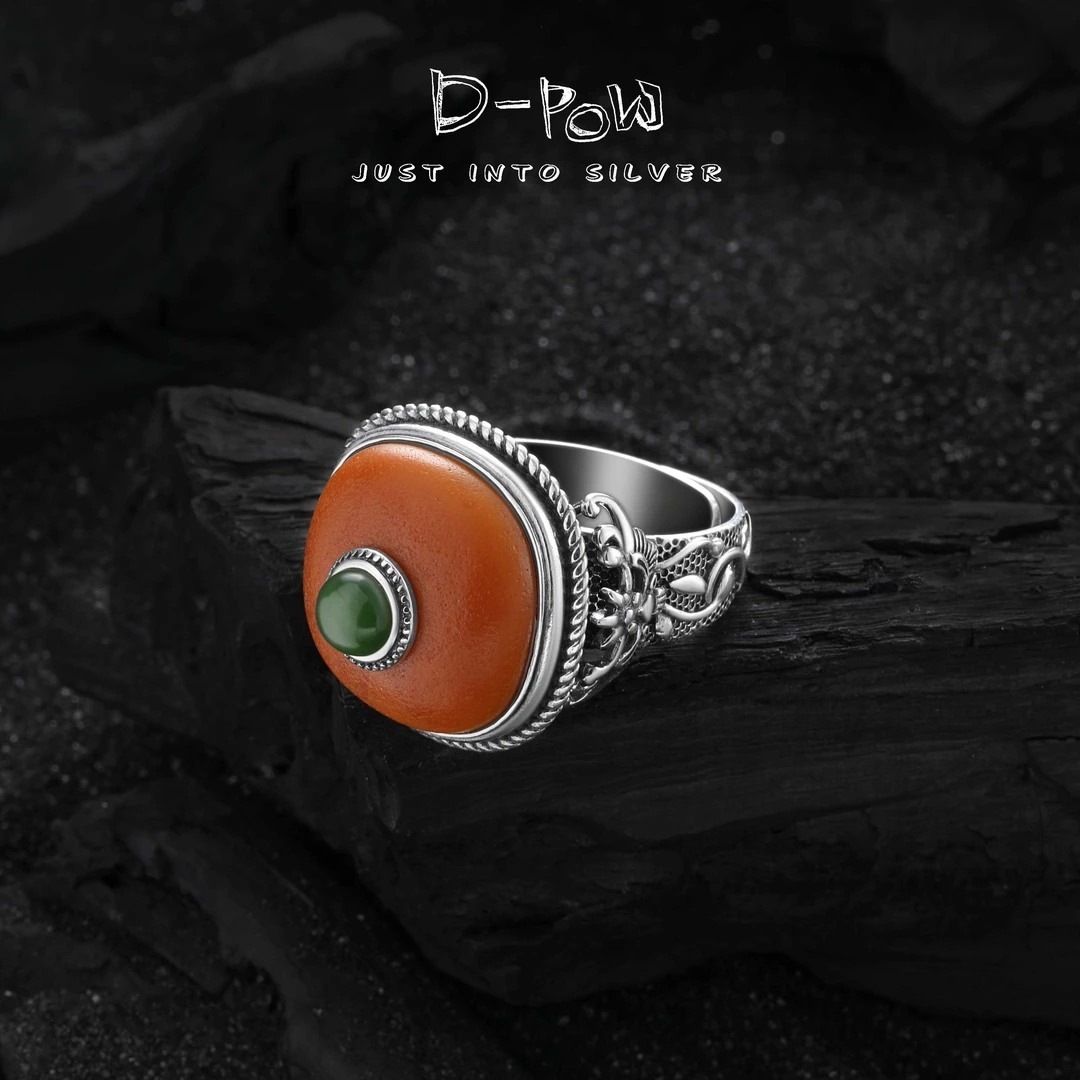 灯小炮蜜蜡戒指（DXP014）多样性发货发其一