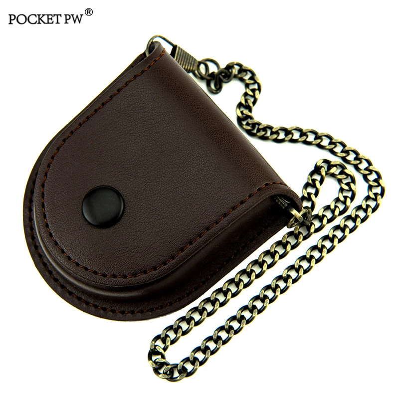 四合扣怀表保护套腰包复古石英机械怀表皮套老人挂腰包古董表皮套