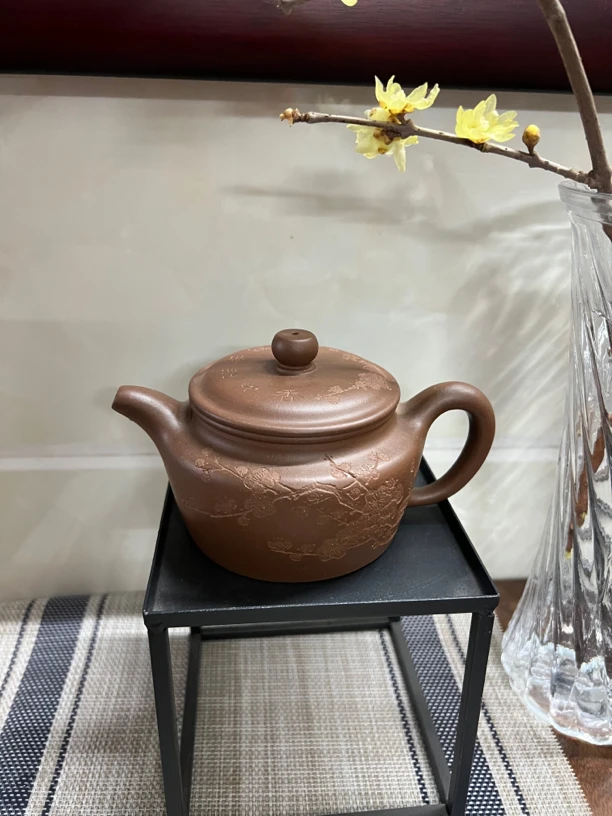 莲子壶,工艺师任祁英全手工制作,刻绘:朱芊芊