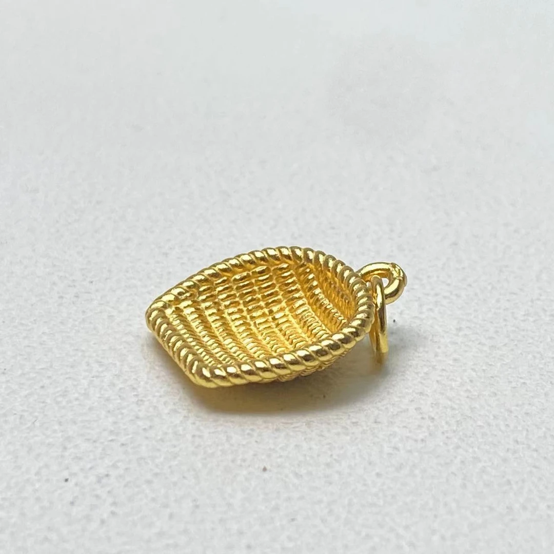 足银银制品 【铭记珠宝】足银簸箕吊坠16-2DM249H18