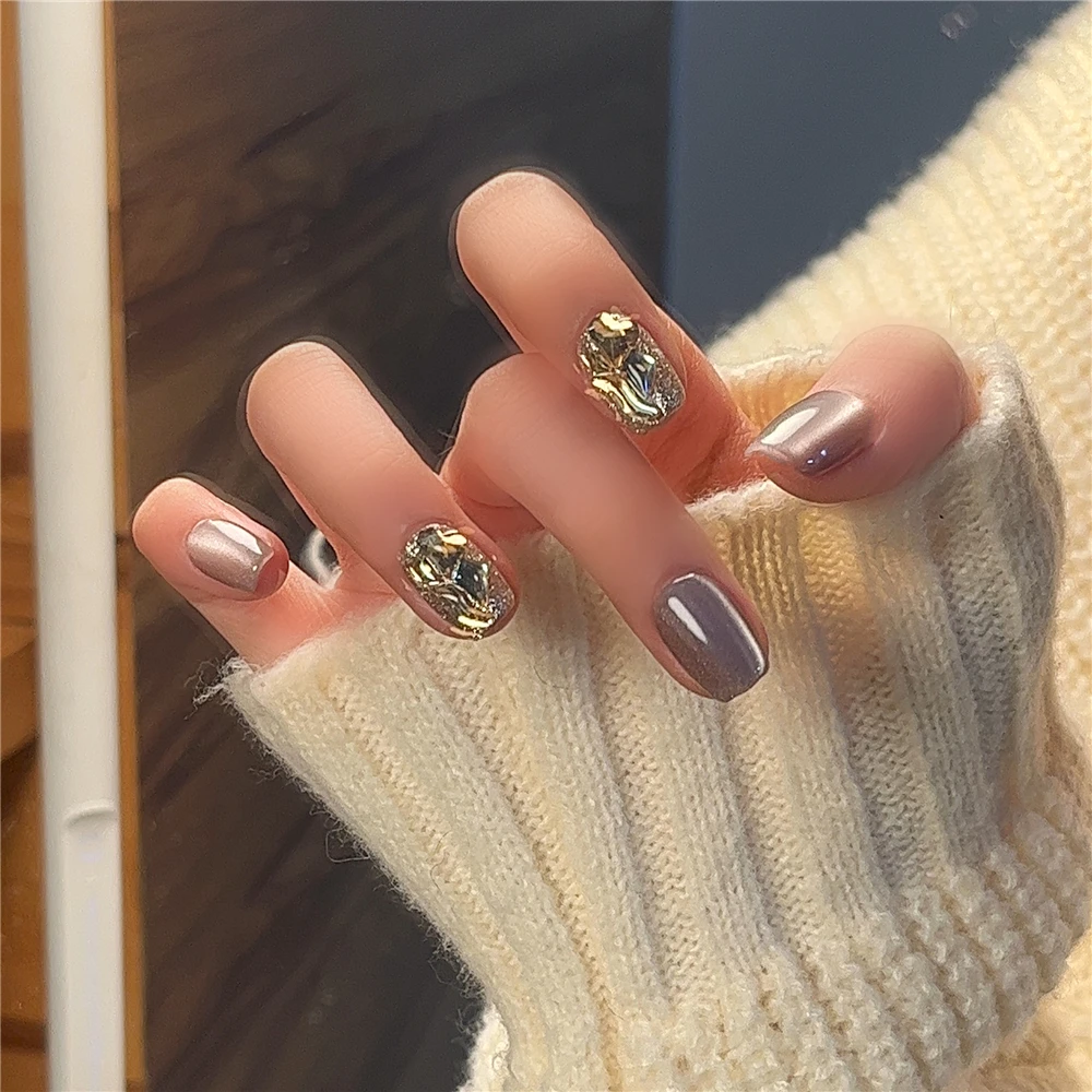 【邂逅】秋冬新款超贵气新年美甲 纯手工穿戴甲 光疗甲片