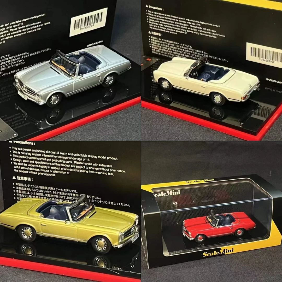 ScaleMini 1:64奔驰Class SL级 W113 280SL Roadster敞篷树脂车模